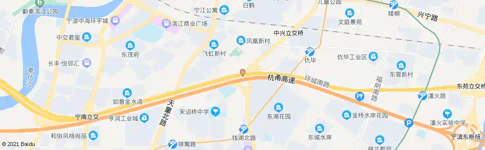 宁波环城南路中兴南路口_公交站地图_宁波公交_妙搜公交查询2025