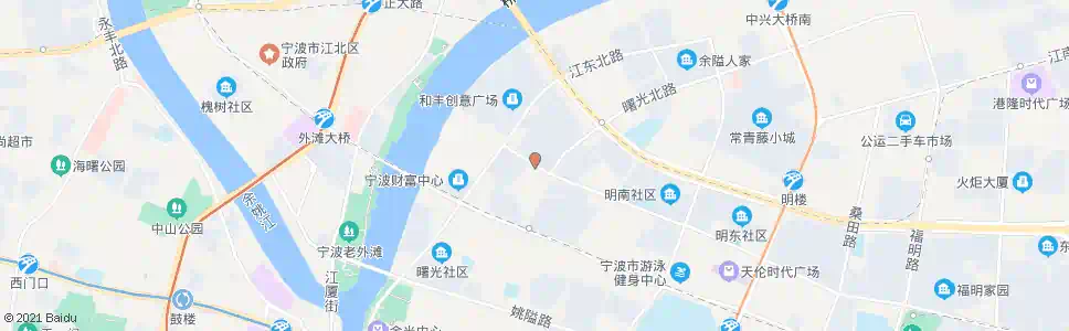 宁波民安路江东北路口_公交站地图_宁波公交_妙搜公交查询2025