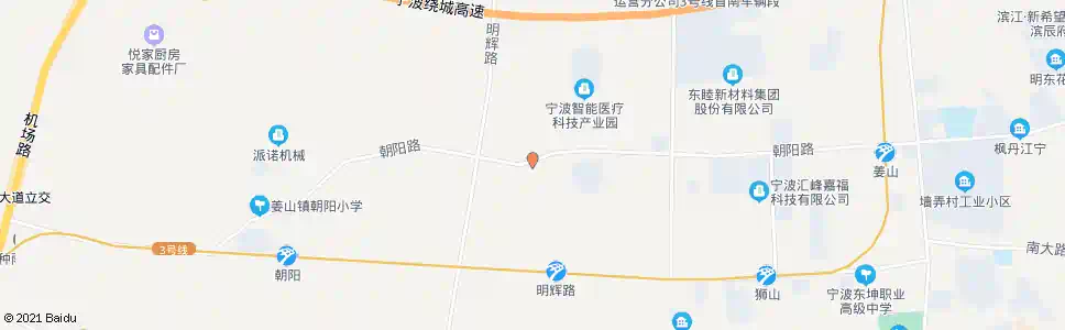 宁波上横(朝阳路)_公交站地图_宁波公交_妙搜公交查询2025