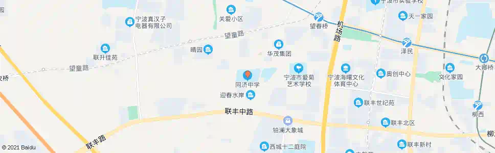 宁波同济中学_公交站地图_宁波公交_妙搜公交查询2025