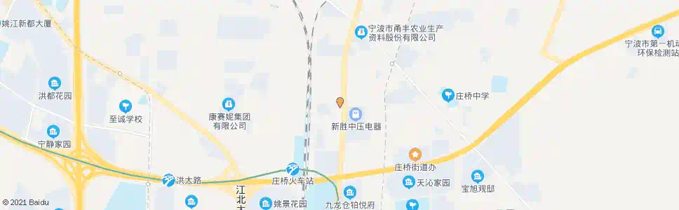 宁波康庄南路李冯路口(北苑大酒店)_公交站地图_宁波公交_妙搜公交查询2025