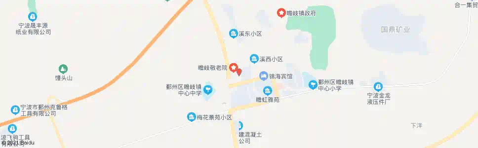 宁波瞻岐茶亭_公交站地图_宁波公交_妙搜公交查询2025