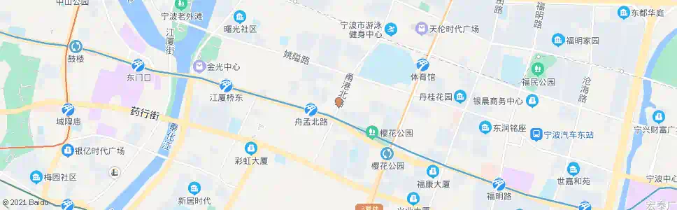 宁波盛莫北路宁穿路口_公交站地图_宁波公交_妙搜公交查询2025