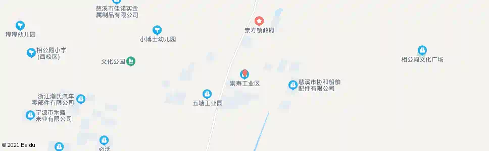 宁波崇寿工业区_公交站地图_宁波公交_妙搜公交查询2025