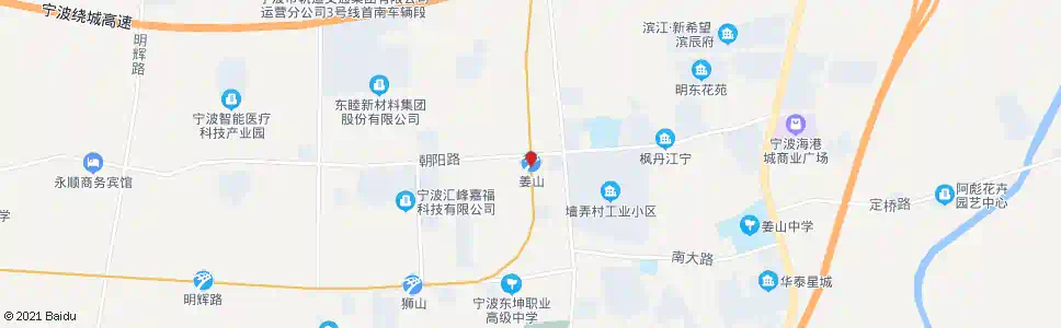 宁波姜山_公交站地图_宁波公交_妙搜公交查询2025