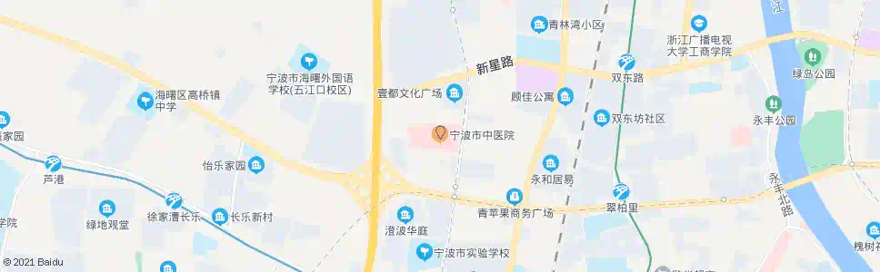 宁波新中医院_公交站地图_宁波公交_妙搜公交查询2025