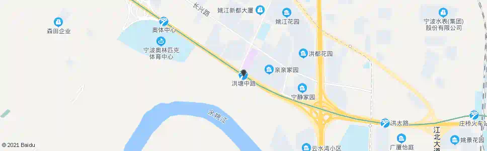 宁波洪塘中路_公交站地图_宁波公交_妙搜公交查询2025