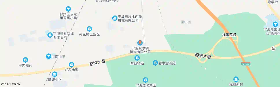 宁波永亨铜管道_公交站地图_宁波公交_妙搜公交查询2025