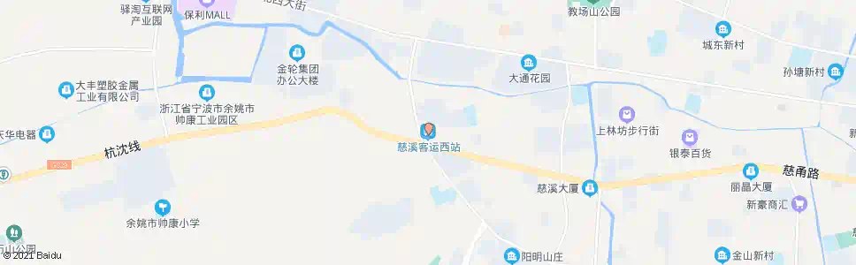 宁波慈溪西站_公交站地图_宁波公交_妙搜公交查询2025