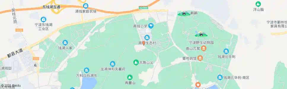 宁波高钱生态村_公交站地图_宁波公交_妙搜公交查询2025