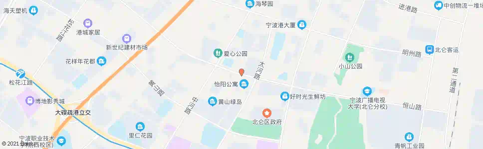 宁波北仑电视台北_公交站地图_宁波公交_妙搜公交查询2025