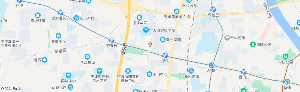 宁波丽园北路中山西路口_公交站地图_宁波公交_妙搜公交查询2025