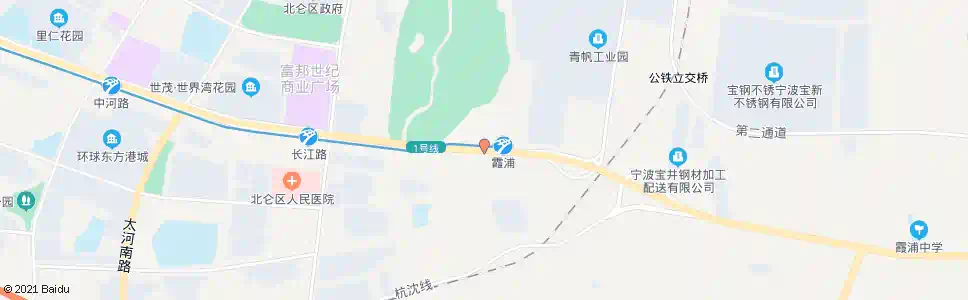 宁波霞浦地铁站(方戴)_公交站地图_宁波公交_妙搜公交查询2025