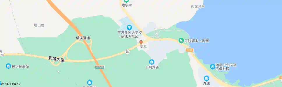 宁波宁波外国语学校_公交站地图_宁波公交_妙搜公交查询2025