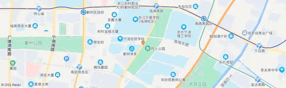 宁波钱湖南路文华路口_公交站地图_宁波公交_妙搜公交查询2025