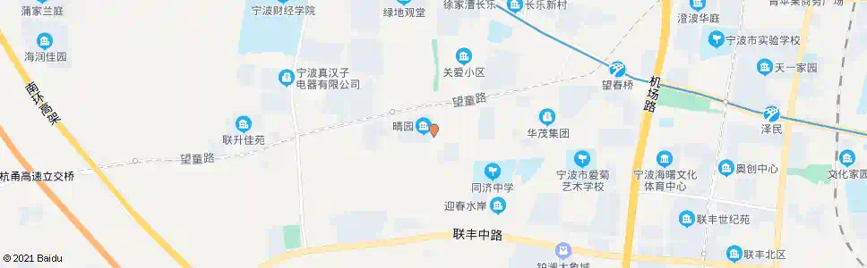 宁波晴园_公交站地图_宁波公交_妙搜公交查询2025