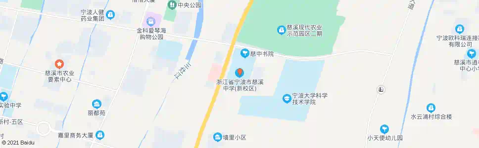 宁波慈溪中学_公交站地图_宁波公交_妙搜公交查询2025