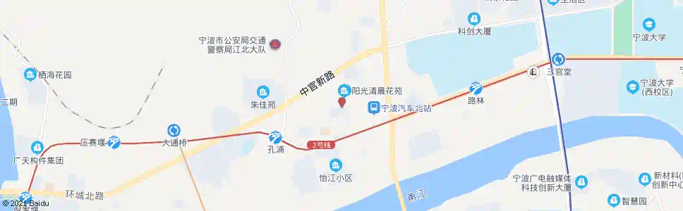 宁波阳光清晨_公交站地图_宁波公交_妙搜公交查询2025