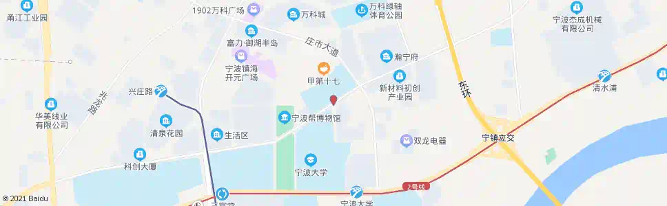 宁波中科院材料所(宁大学生村)_公交站地图_宁波公交_妙搜公交查询2025