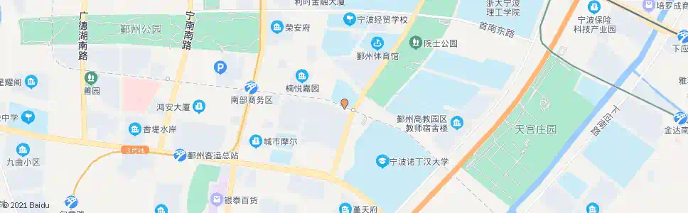 宁波高教园区图书馆南_公交站地图_宁波公交_妙搜公交查询2025