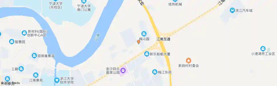 宁波梅沁园_公交站地图_宁波公交_妙搜公交查询2025