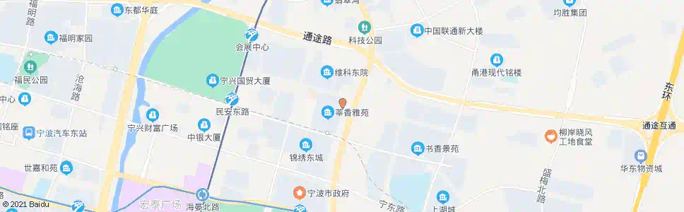 宁波公交会展路站_公交站地图_宁波公交_妙搜公交查询2025