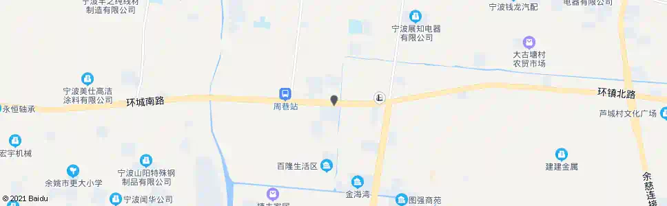 宁波周巷家私城_公交站地图_宁波公交_妙搜公交查询2025
