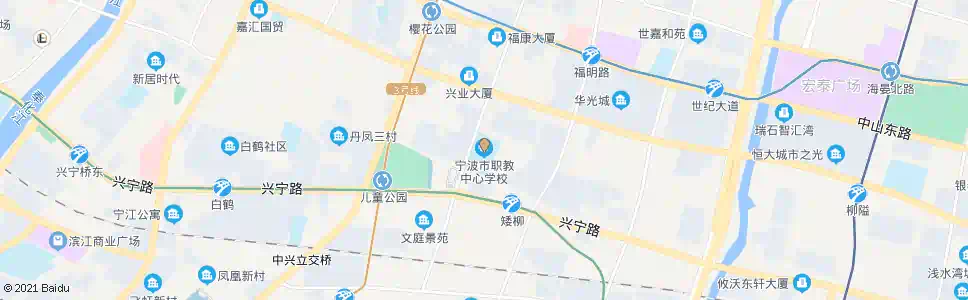 宁波职成教中心_公交站地图_宁波公交_妙搜公交查询2025