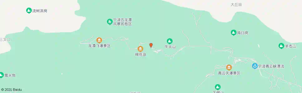 宁波五龙潭(龙潭飞瀑景区)_公交站地图_宁波公交_妙搜公交查询2025