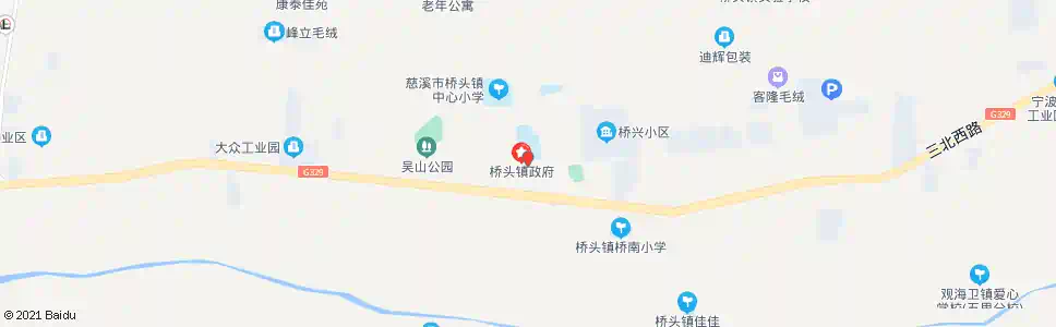 宁波桥头镇政府_公交站地图_宁波公交_妙搜公交查询2025