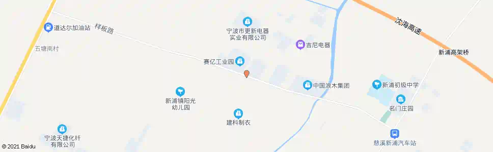 宁波西工业区_公交站地图_宁波公交_妙搜公交查询2025