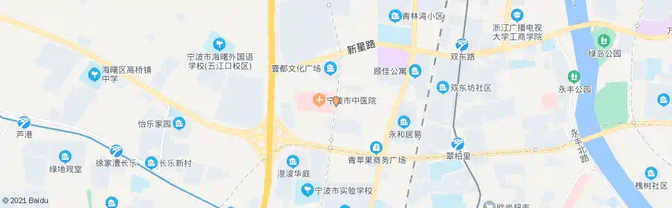 宁波市中医院东(海曙交警大队)_公交站地图_宁波公交_妙搜公交查询2025
