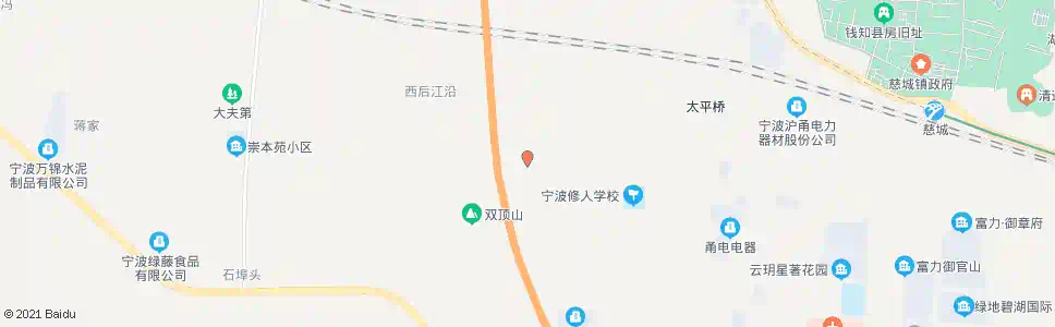 宁波朱家村3_公交站地图_宁波公交_妙搜公交查询2025