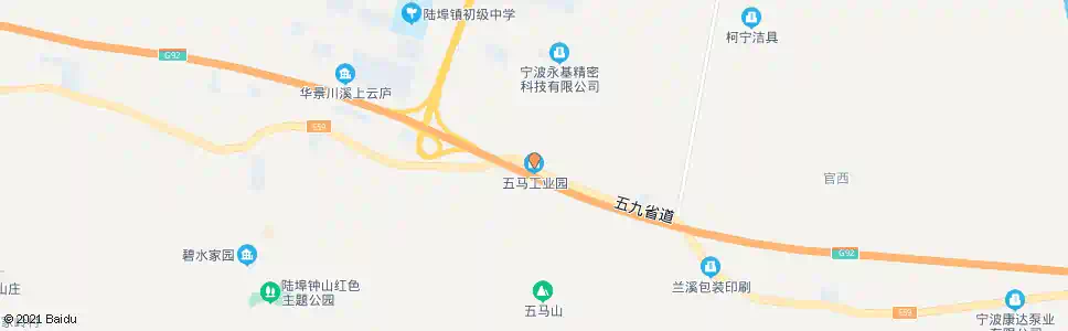宁波五马工业区_公交站地图_宁波公交_妙搜公交查询2025