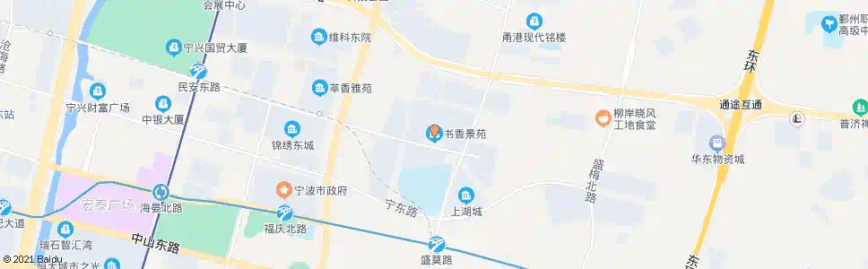 宁波书香景苑_公交站地图_宁波公交_妙搜公交查询2025