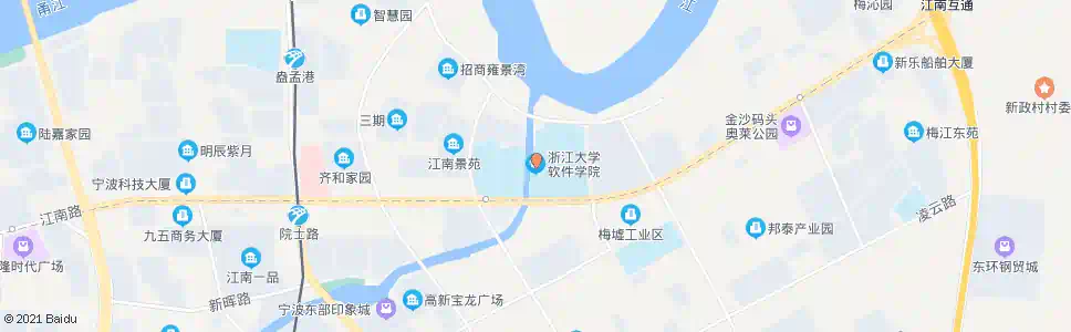 宁波浙大软件学院宁波分院_公交站地图_宁波公交_妙搜公交查询2025
