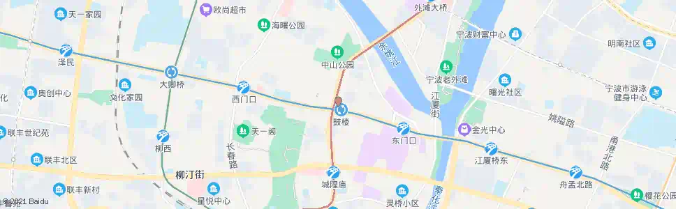 宁波鼓楼站_公交站地图_宁波公交_妙搜公交查询2025