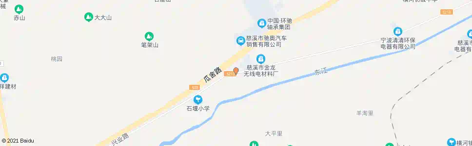 宁波后水江路_公交站地图_宁波公交_妙搜公交查询2025