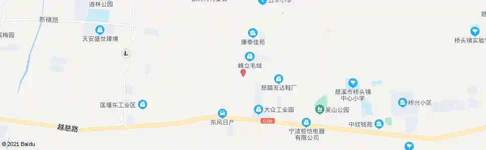宁波五丰村宅字地_公交站地图_宁波公交_妙搜公交查询2025