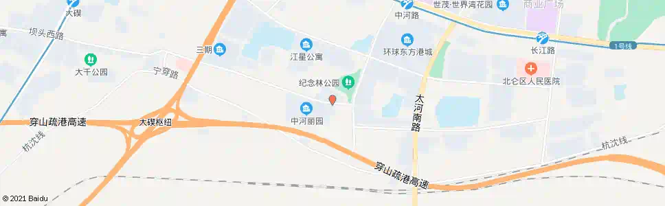 宁波中河丽园_公交站地图_宁波公交_妙搜公交查询2025