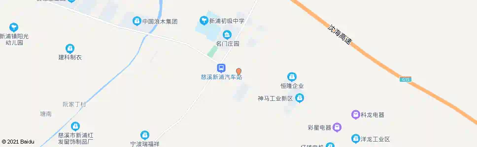 宁波浦沿村_公交站地图_宁波公交_妙搜公交查询2025
