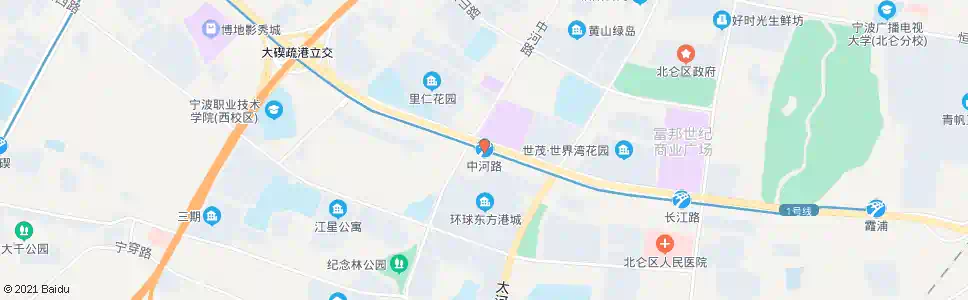 宁波中河路地铁站_公交站地图_宁波公交_妙搜公交查询2025