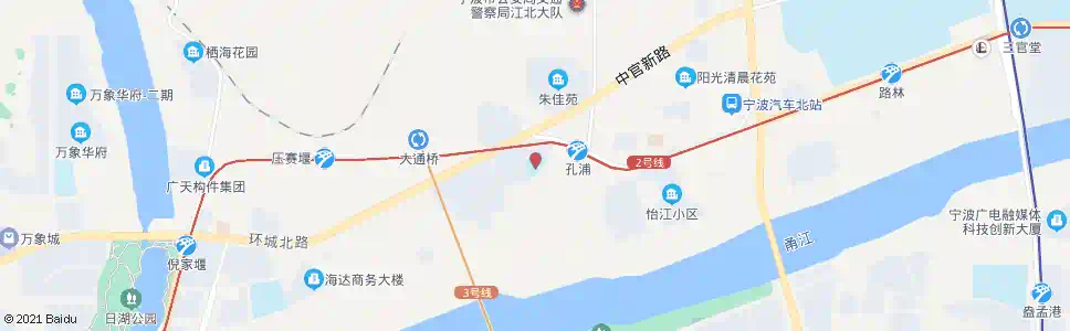 宁波孔浦中学_公交站地图_宁波公交_妙搜公交查询2025