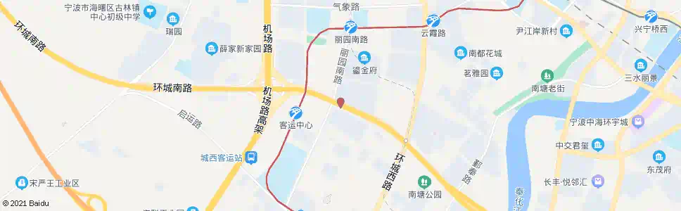 宁波环城南路丽园南路口_公交站地图_宁波公交_妙搜公交查询2025