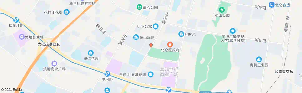 宁波北仑行政服务中心西_公交站地图_宁波公交_妙搜公交查询2025