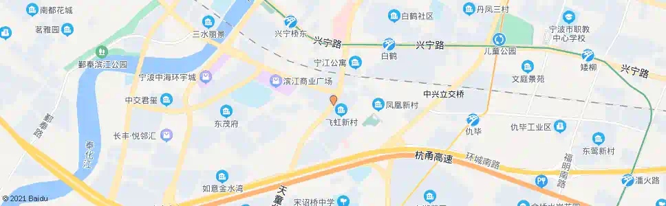 宁波飞虹新村_公交站地图_宁波公交_妙搜公交查询2025