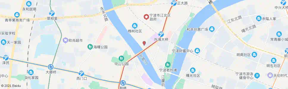 宁波槐树公园_公交站地图_宁波公交_妙搜公交查询2025