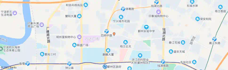 宁波四明中路天童路口_公交站地图_宁波公交_妙搜公交查询2025