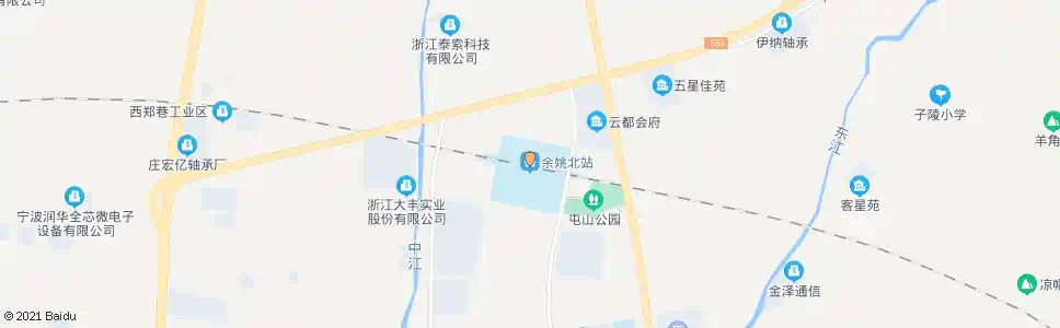 宁波上姚(北行)_公交站地图_宁波公交_妙搜公交查询2025