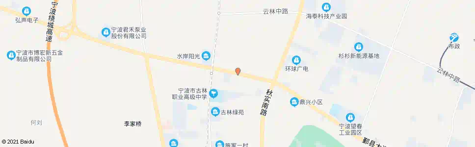 宁波古林俞家_公交站地图_宁波公交_妙搜公交查询2025